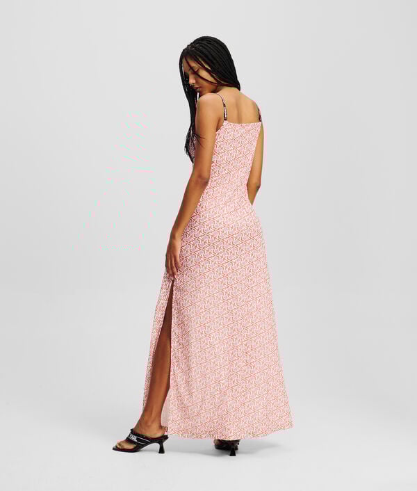 Karl Lagerfeld ROBE MAXI EN MESH AVEC MONOGRAM KLJ
