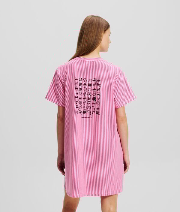 karl lagerfeld ROBE PYJAMA RAYÉE IKON