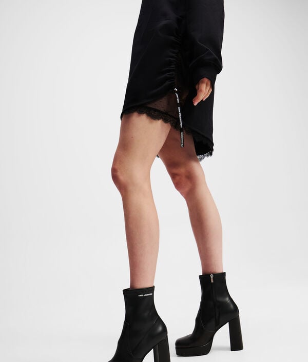 Karl Lagerfeld ROBE SWEAT AVEC DÉTAILS EN DENTELLE