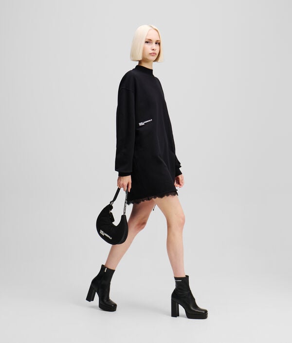 Karl Lagerfeld ROBE SWEAT AVEC DÉTAILS EN DENTELLE