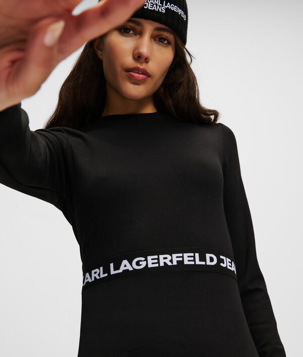 Karl Lagerfeld ROBE T-SHIRT À MANCHES LONGUES KLJ