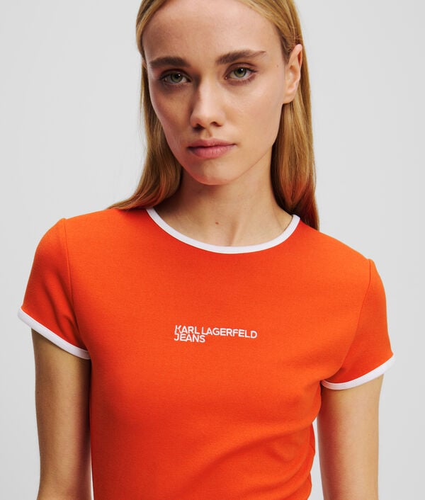 Karl Lagerfeld ROBE T-SHIRT AJUSTÉE AVEC LOGO KLJ