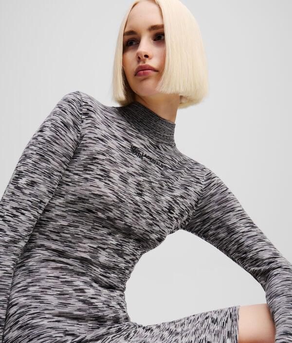 Karl Lagerfeld ROBE TRICOT À MANCHES LONGUES