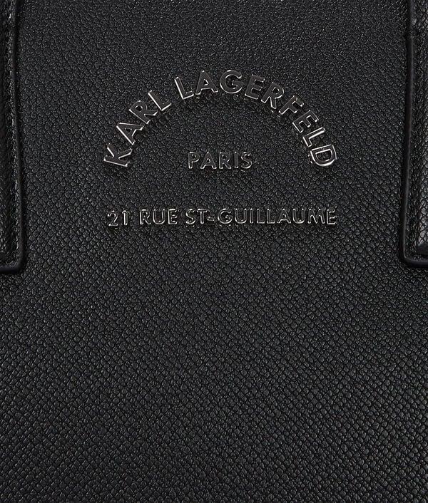 Karl Lagerfeld RUE ST-GUILLAUME METAL SATCHEL BAG