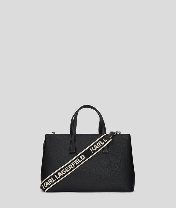 Karl Lagerfeld RUE ST-GUILLAUME METAL SATCHEL BAG