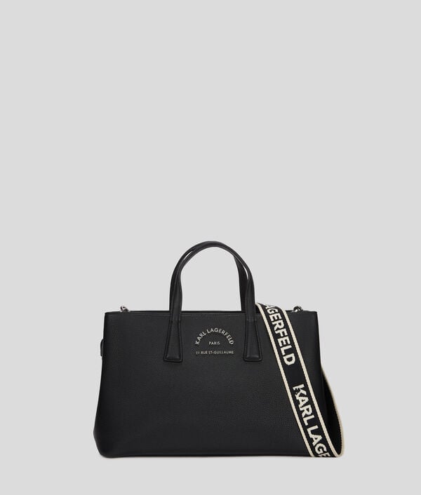 karl lagerfeld RUE ST-GUILLAUME METAL SATCHEL BAG