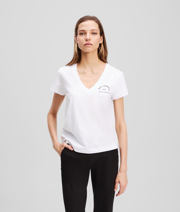 karl lagerfeld RUE ST-GUILLAUME V-NECK T-SHIRT