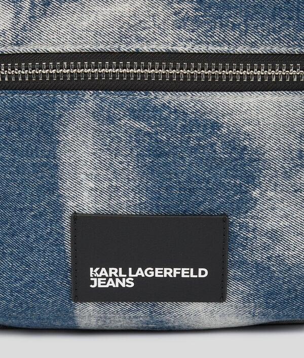 Karl Lagerfeld SAC À DOS EN DENIM DÉLAVÉ