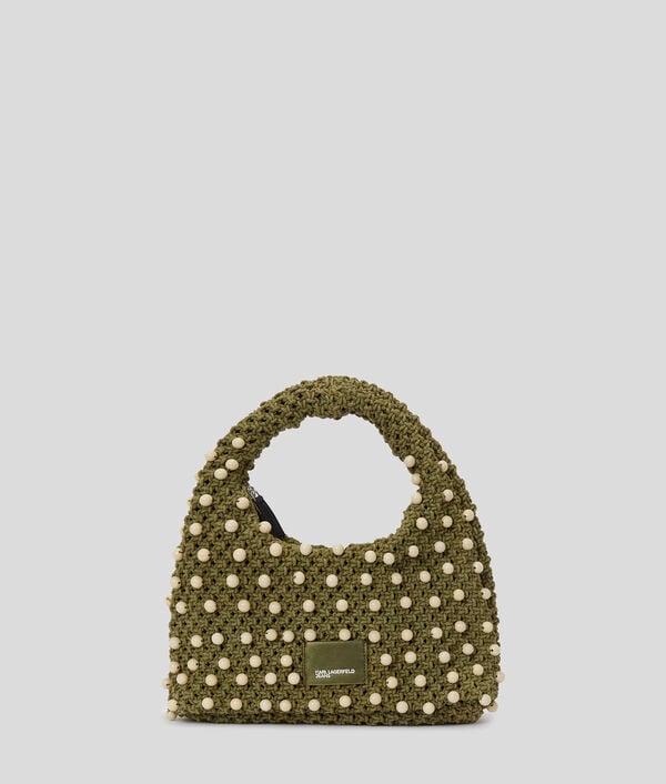 karl lagerfeld SAC AVEC ANSE PERLÉ EN CROCHET