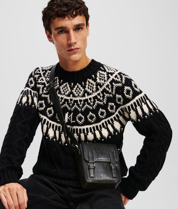 Karl Lagerfeld SAC BANDOULIÈRE EN CUIR K/LOOM