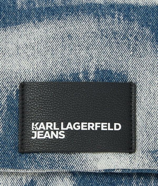 Karl Lagerfeld SAC BANDOULIÈRE EN DENIM DÉLAVÉ