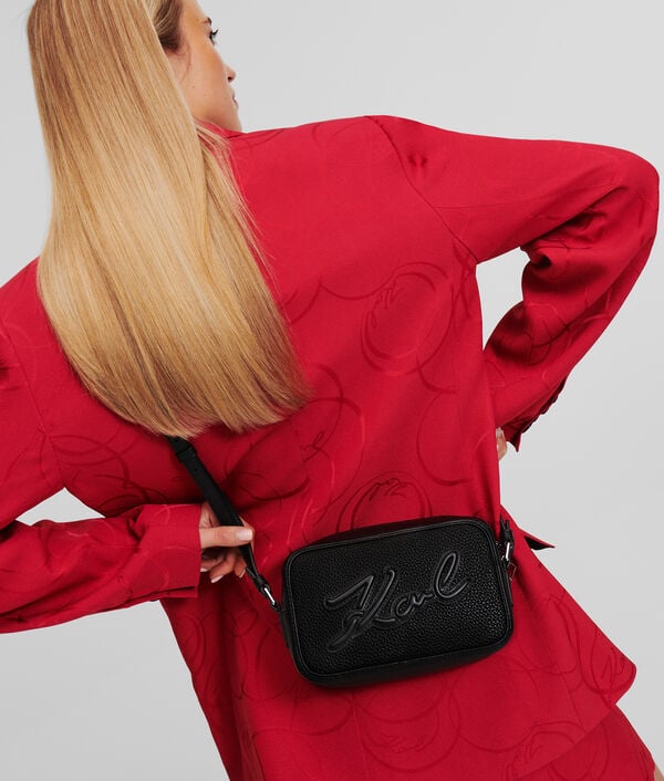 Karl Lagerfeld SAC CAMÉRA EN CUIR GRAINÉ K/SKUARE