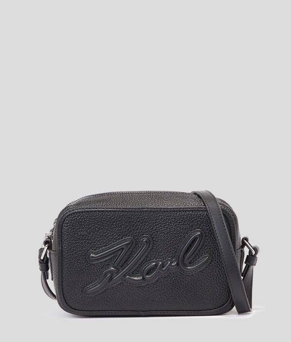 karl lagerfeld SAC CAMÉRA EN CUIR GRAINÉ K/SKUARE