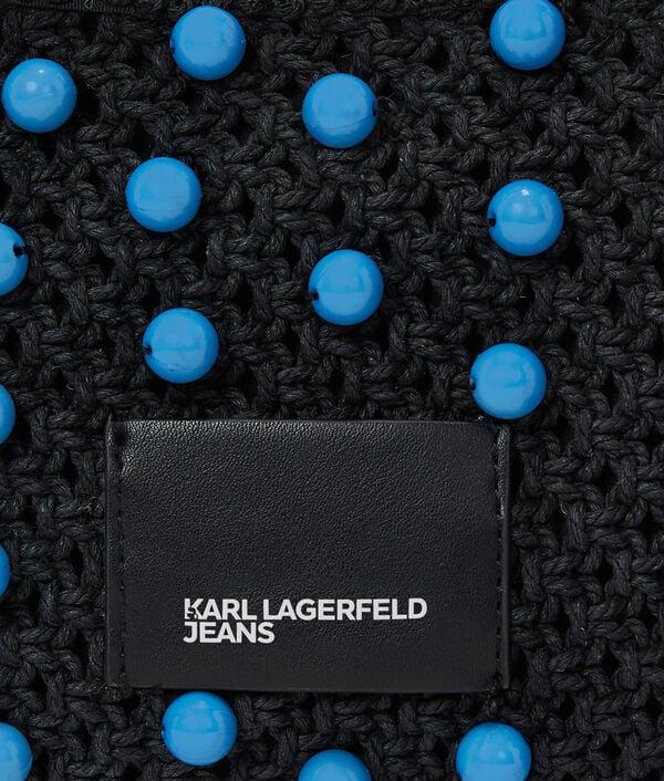 Karl Lagerfeld SAC PORTÉ ÉPAULE PERLÉ EN CROCHET