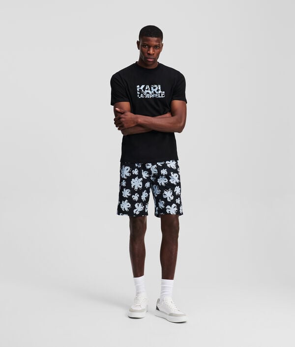 karl lagerfeld SHORT À IMPRIMÉ FLORAL INTÉGRAL