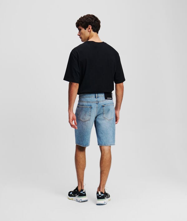 Karl Lagerfeld SHORT EN JEAN DÉLAVÉ
