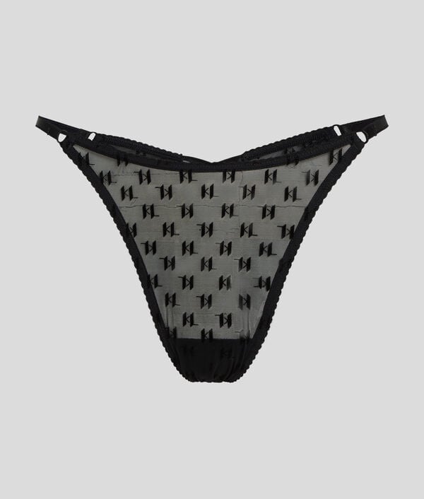 karl lagerfeld STRING EN MESH KL MONOGRAM