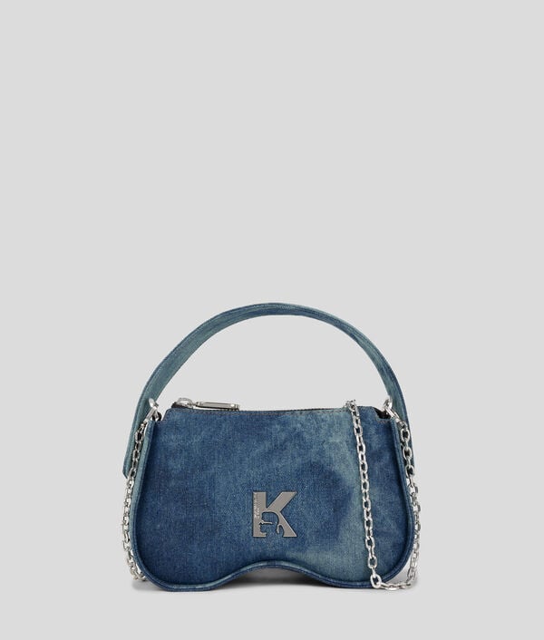 karl lagerfeld SUNGLASSES DENIM TOP-HANDLE BAG