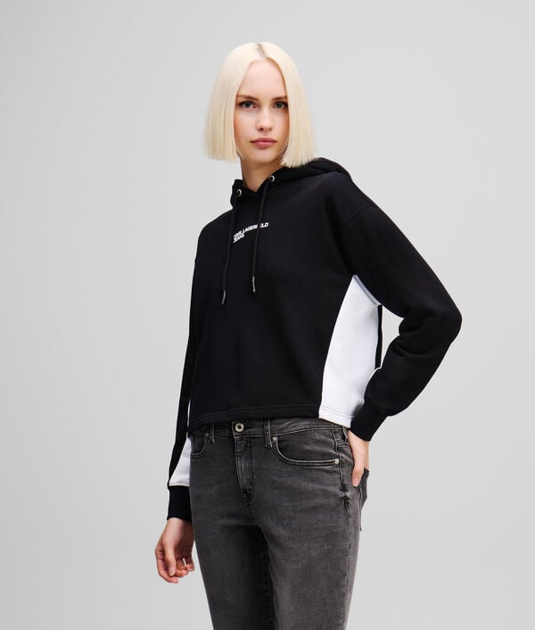 karl lagerfeld SWEAT À CAPUCHE À BLOCS DE COULEURS