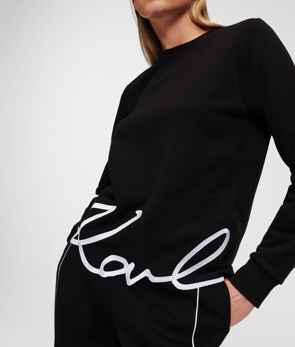Karl Lagerfeld SWEAT-SHIRT À OURLET KARL SIGNATURE