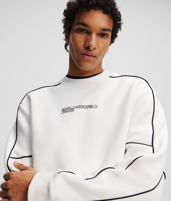 Karl Lagerfeld SWEAT-SHIRT À PASSEPOIL