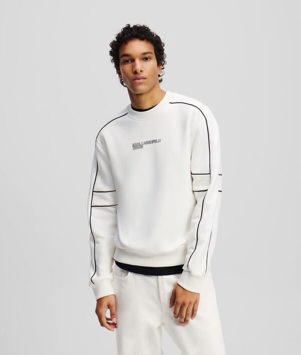 karl lagerfeld SWEAT-SHIRT À PASSEPOIL