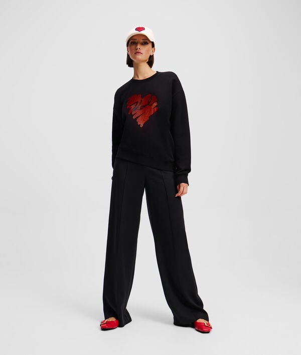 Karl Lagerfeld SWEAT-SHIRT À STRASS K/HEART