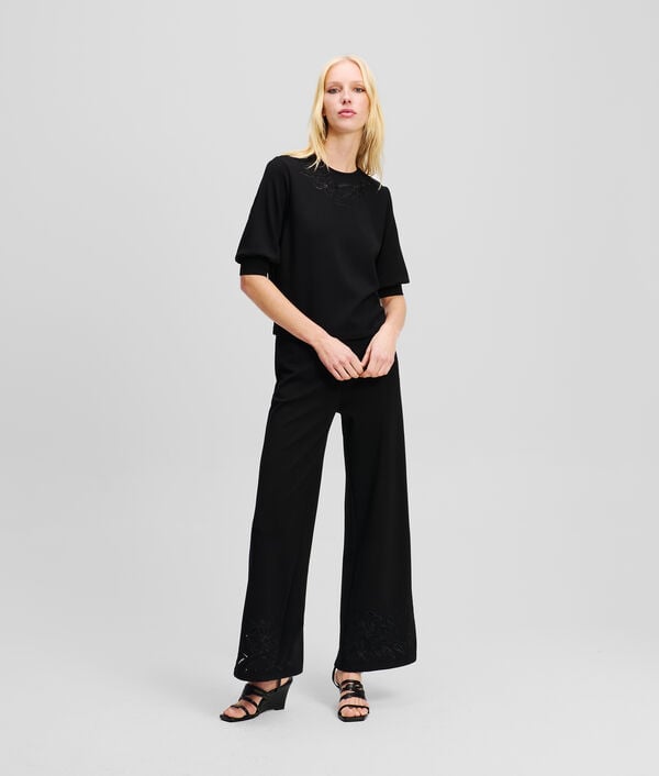 Karl Lagerfeld SWEAT-SHIRT AVEC ORCHIDÉE BRODÉE