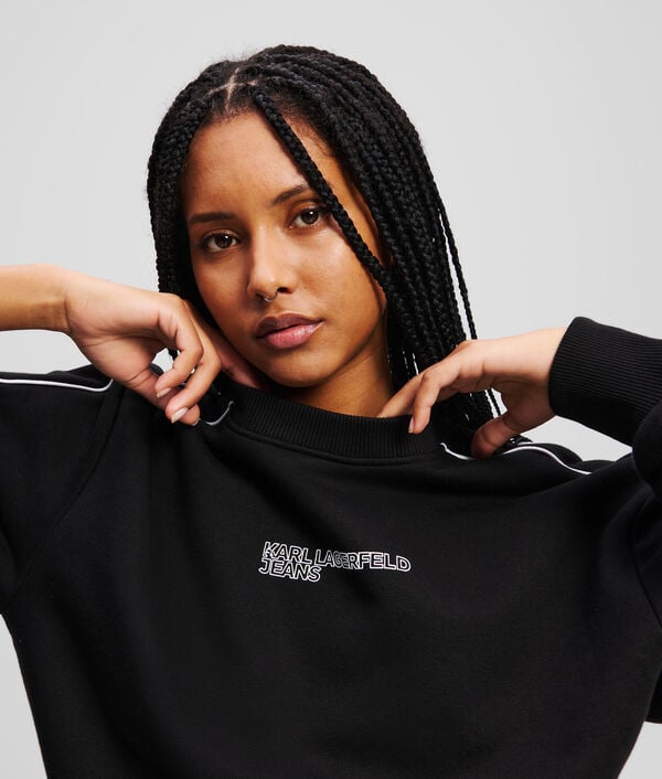 Karl Lagerfeld SWEAT-SHIRT CROPPED DÉCONTRACTÉ
