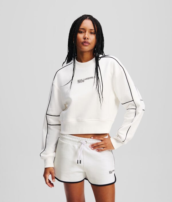 karl lagerfeld SWEAT-SHIRT CROPPED DÉCONTRACTÉ