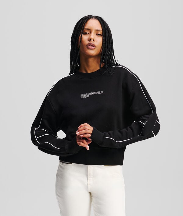 karl lagerfeld SWEAT-SHIRT CROPPED DÉCONTRACTÉ