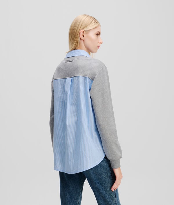 Karl Lagerfeld SWEAT-SHIRT EN TISSU MÉLANGÉ IKON