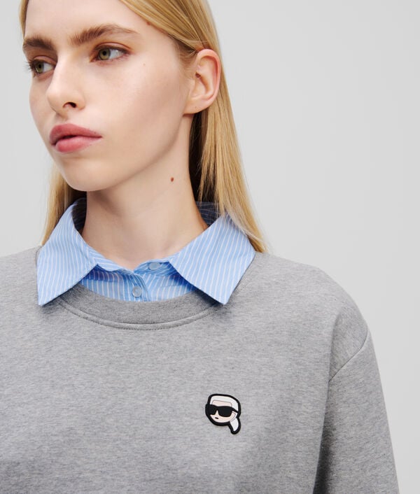 Karl Lagerfeld SWEAT-SHIRT EN TISSU MÉLANGÉ IKON