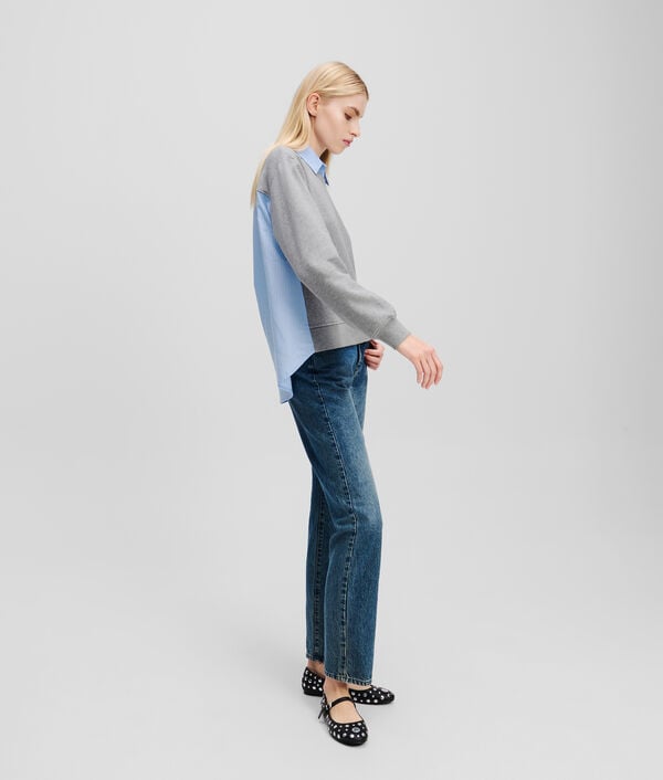 Karl Lagerfeld SWEAT-SHIRT EN TISSU MÉLANGÉ IKON