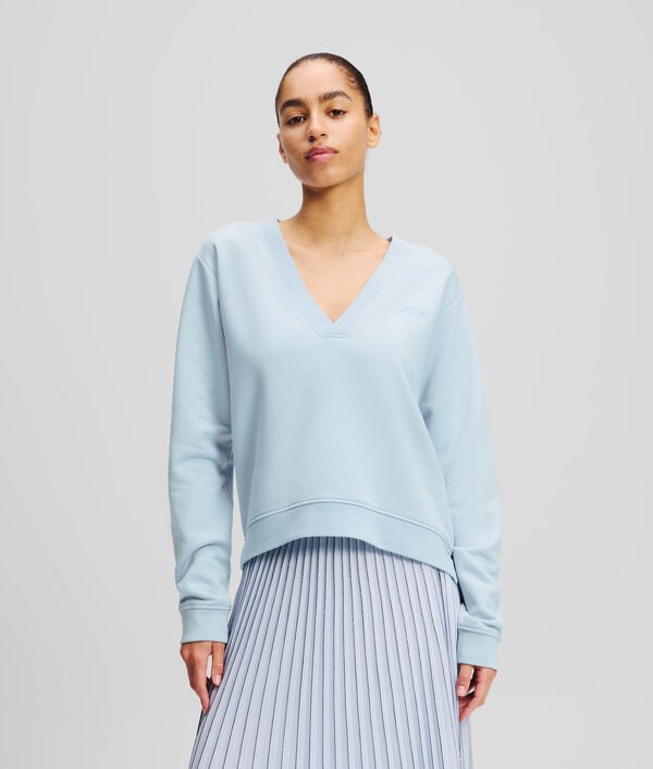 karl lagerfeld SWEATSHIRT À COL V
