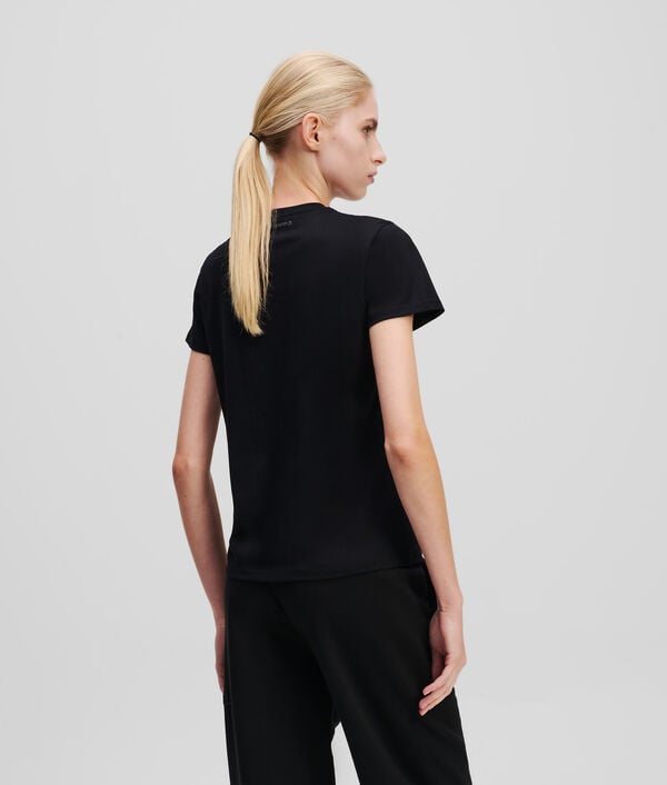 Karl Lagerfeld T-SHIRT À LOGO PAILLETTÉ KARL