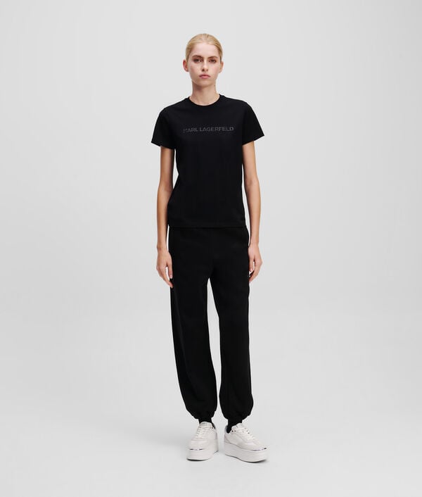 Karl Lagerfeld T-SHIRT À LOGO PAILLETTÉ KARL