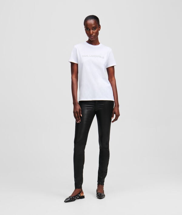 Karl Lagerfeld T-SHIRT À LOGO PAILLETTÉ KARL