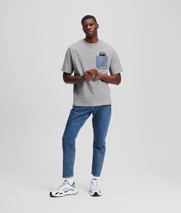 Karl Lagerfeld T-SHIRT À POCHE EN JEAN IKON