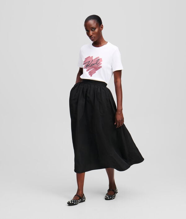 Karl Lagerfeld T-SHIRT À STRASS K/HEART