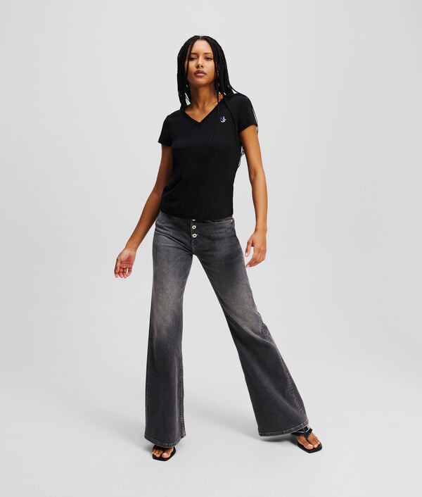 Karl Lagerfeld T-SHIRT AJUSTÉ À COL EN V