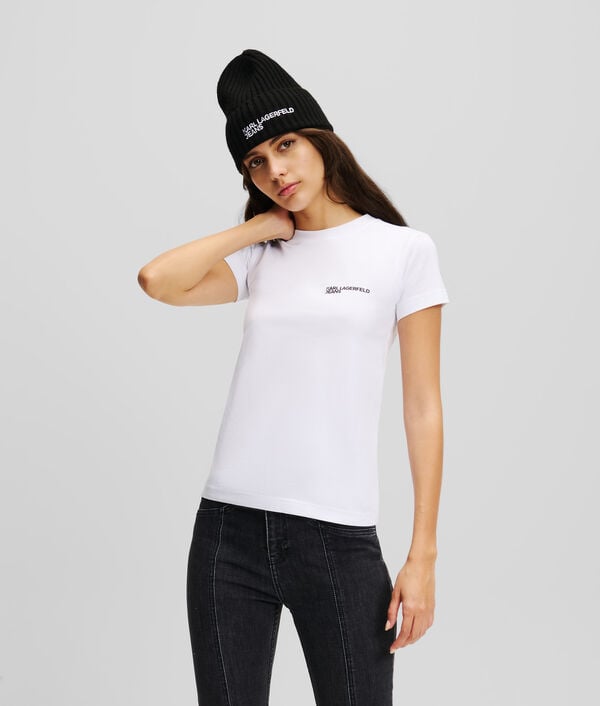 karl lagerfeld T-SHIRT AJUSTÉ AVEC LOGO KLJ