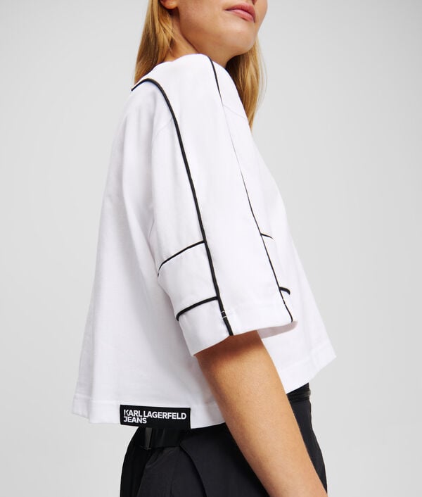 Karl Lagerfeld T-SHIRT AVEC DÉTAIL PASSEPOIL