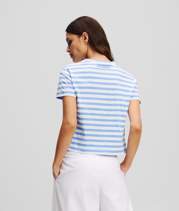 Karl Lagerfeld T-SHIRT BOXY À RAYURES IKON