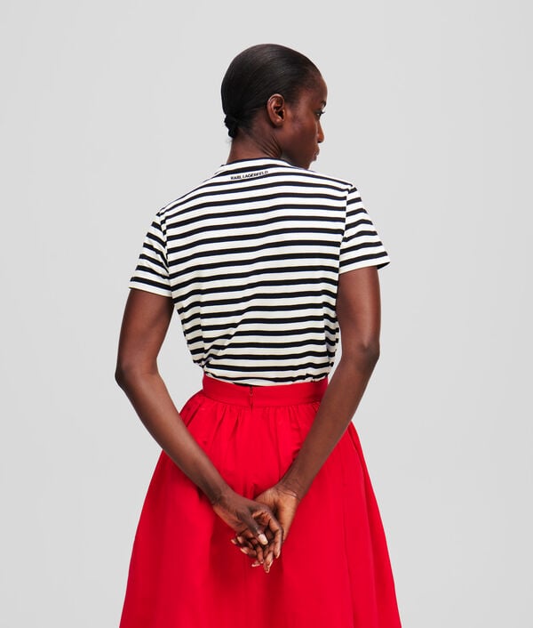 Karl Lagerfeld T-SHIRT BOXY À RAYURES IKON