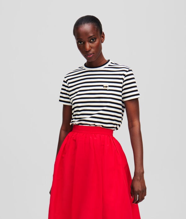 karl lagerfeld T-SHIRT BOXY À RAYURES IKON