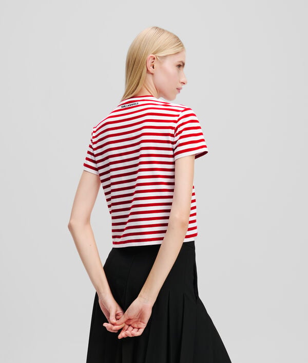 Karl Lagerfeld T-SHIRT BOXY À RAYURES IKON