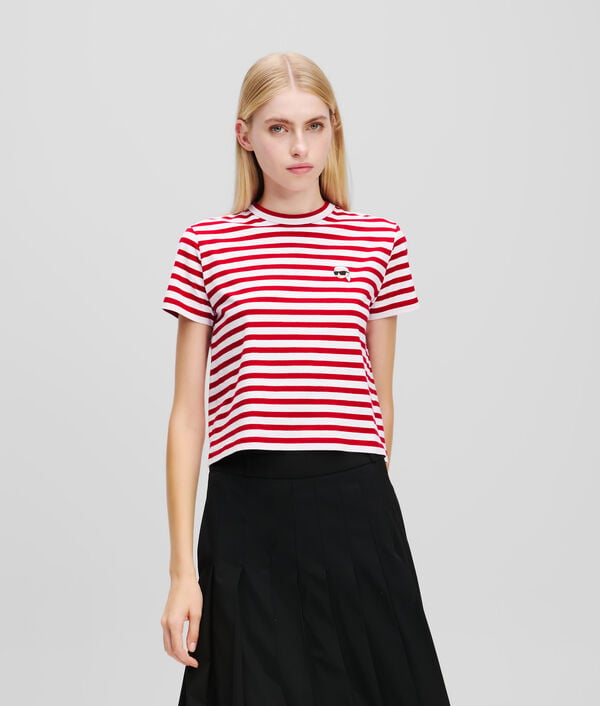 karl lagerfeld T-SHIRT BOXY À RAYURES IKON