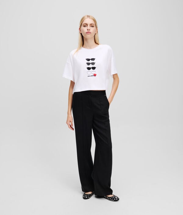 Karl Lagerfeld T-SHIRT BOXY LUNETTES DE SOLEIL