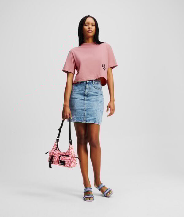 Karl Lagerfeld T-SHIRT CROPPED KLJ MONOGRAM